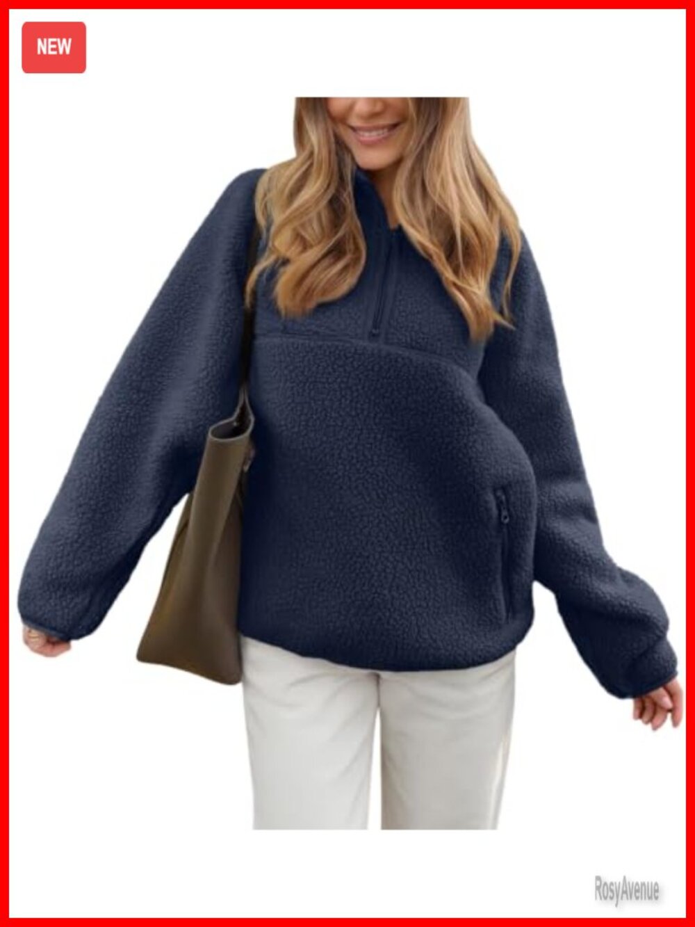 Sherpa Fleece Half Zip Pullover Mock Neck Winter Casual Jacket